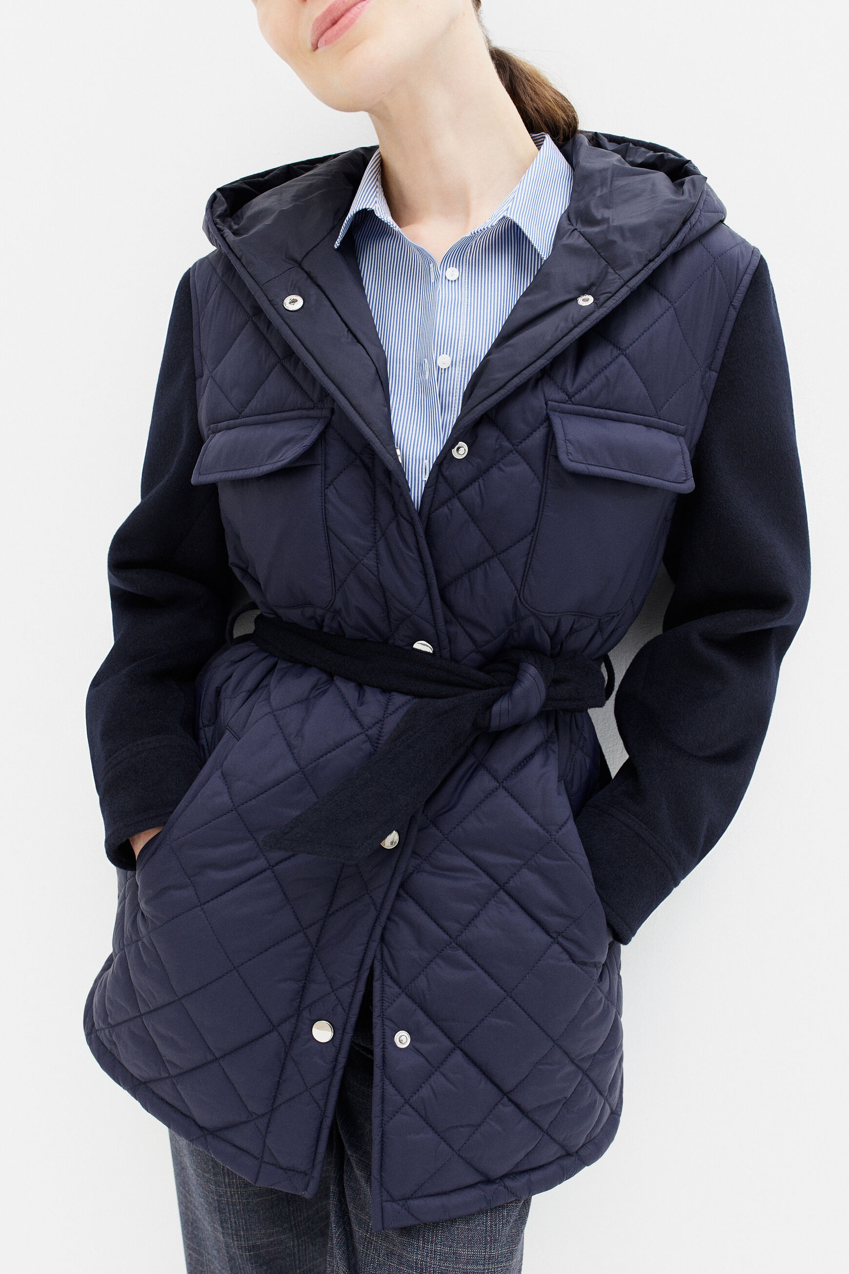 manteau maxine bleu marine femme