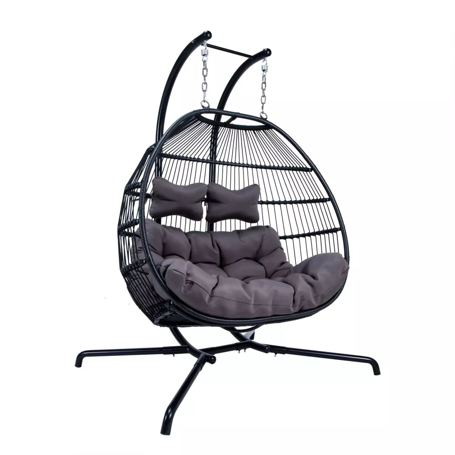 PureHaven Hängesessel Skyros für 2 Personen 130x120x200 cm