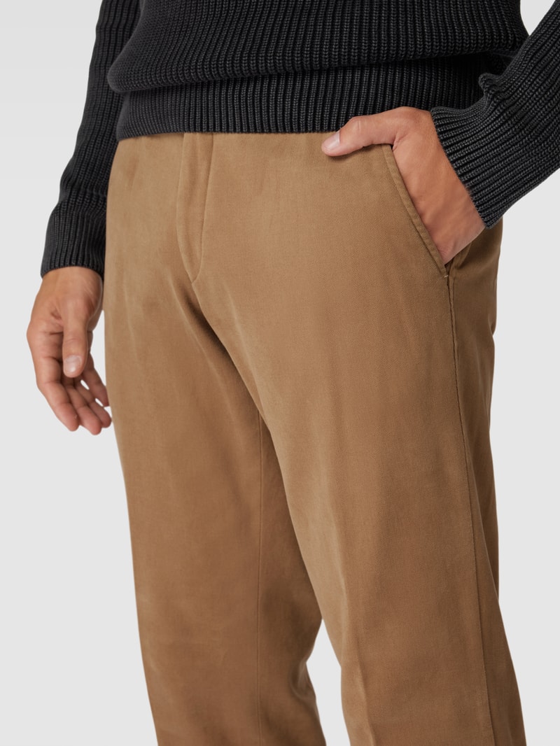 Hose mit Eingrifftaschen Modell 'Trento' in beige