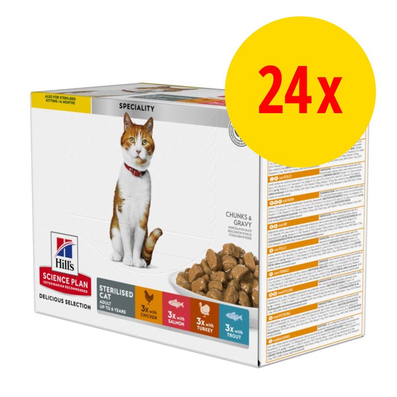 Sparpaket Hill's Science Plan Adult Sterilised 24 x 85 g | bitiba