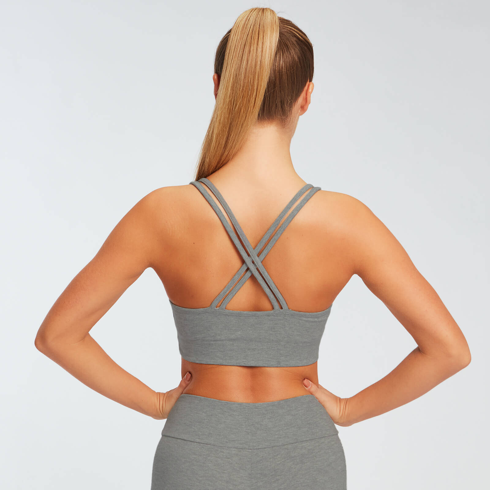 Brassière en jersey MP Essentials - Gris chiné