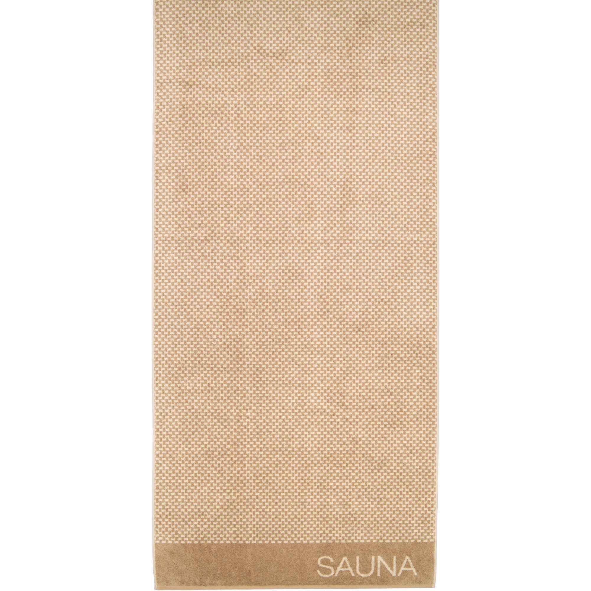 Cawö Saunatuch Natural Allover 6220, 100% Baumwolle