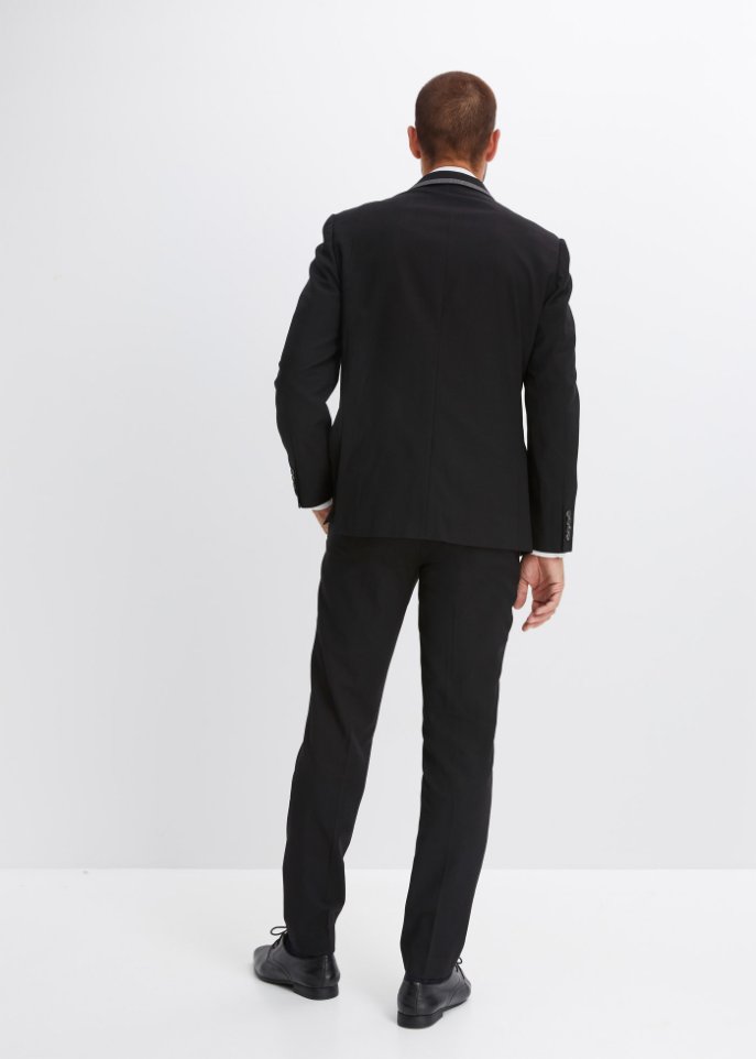 Anzug (3-tlg.Set): Sakko, Hose, Krawatte Slim Fit