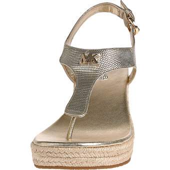 Michael Kors Laney Thong Keilsandale in gold