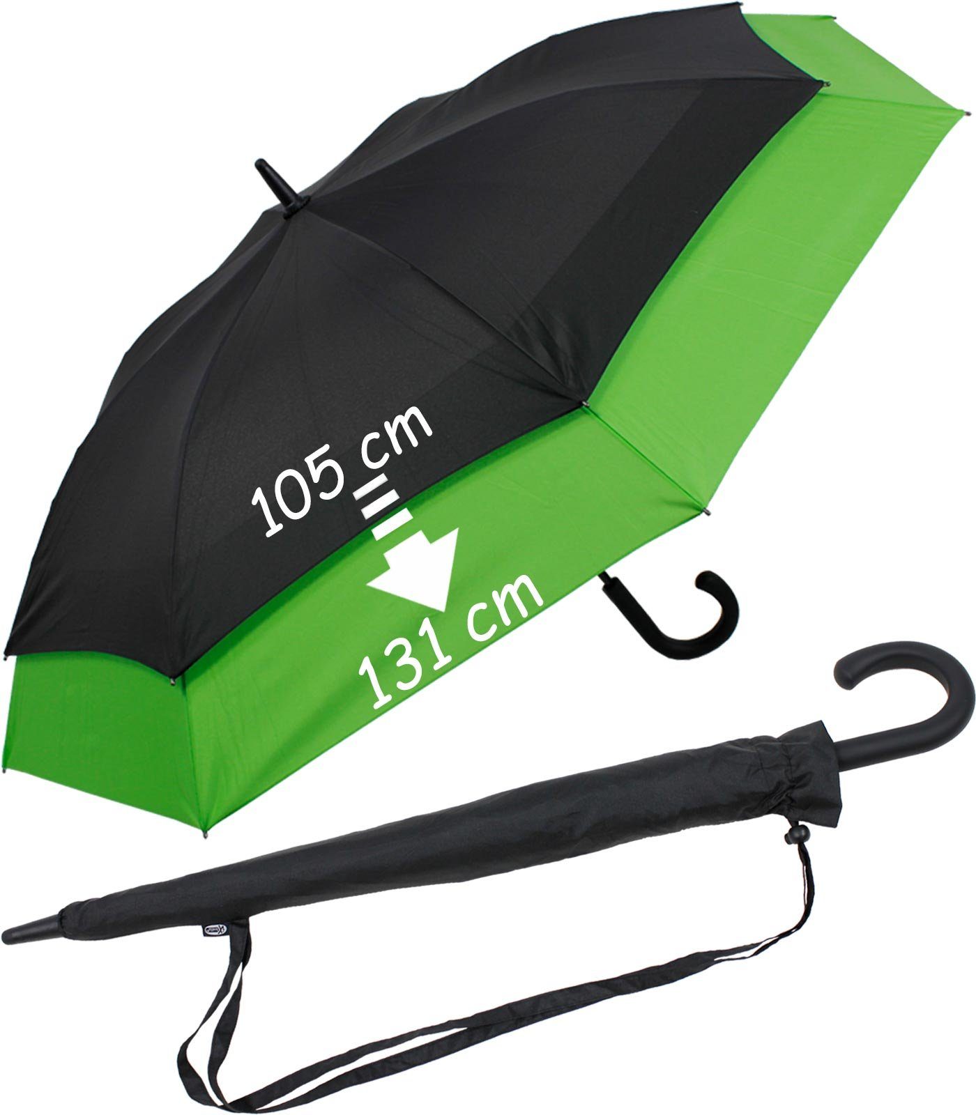 iX-brella Langregenschirm Move to XXL - expandierender Schirm mit Automatik, zweifarbig