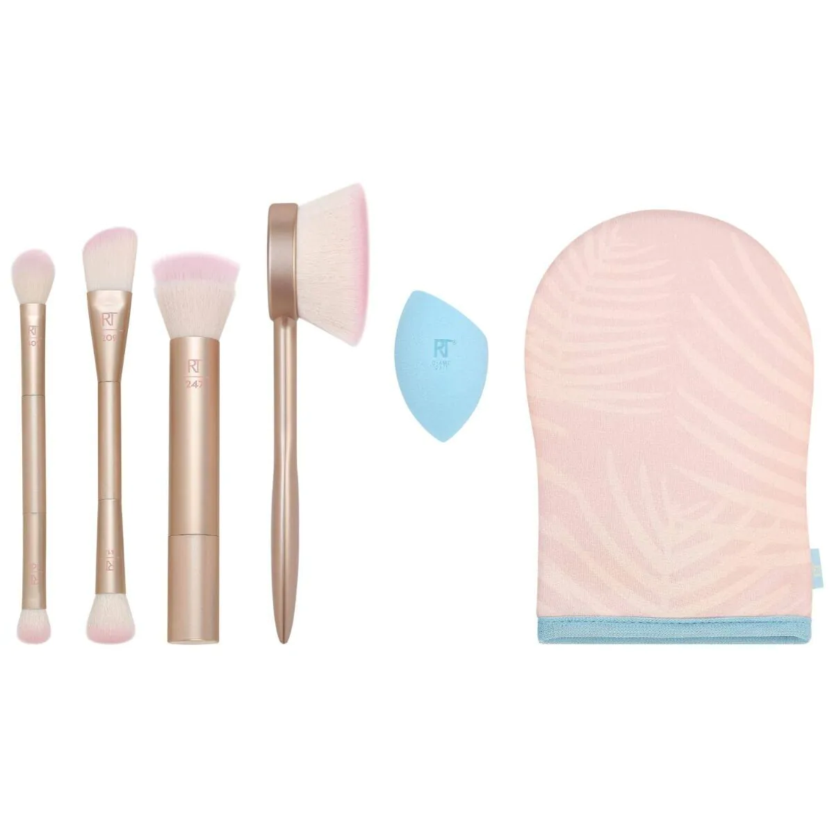 Real Techniques børstesæt med Endless Summer Glow-børste