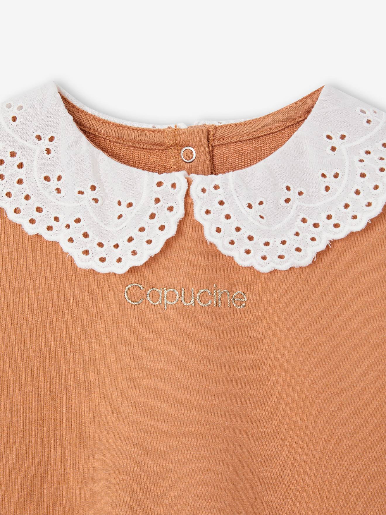 Vertbaudet Baby Sweatshirt mit Recycling-Polyester - karamell