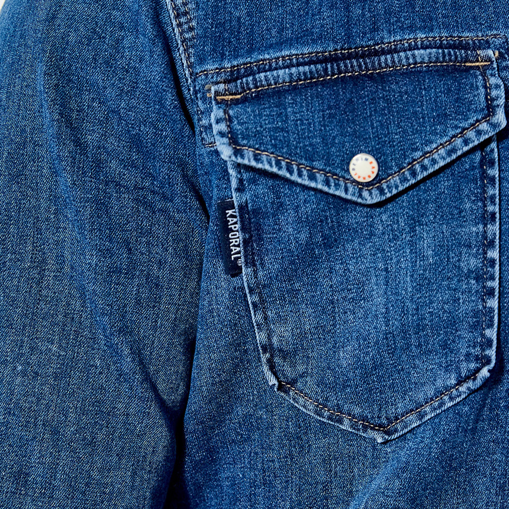 DIEGO  Chemise en jean bleue délavée Homme