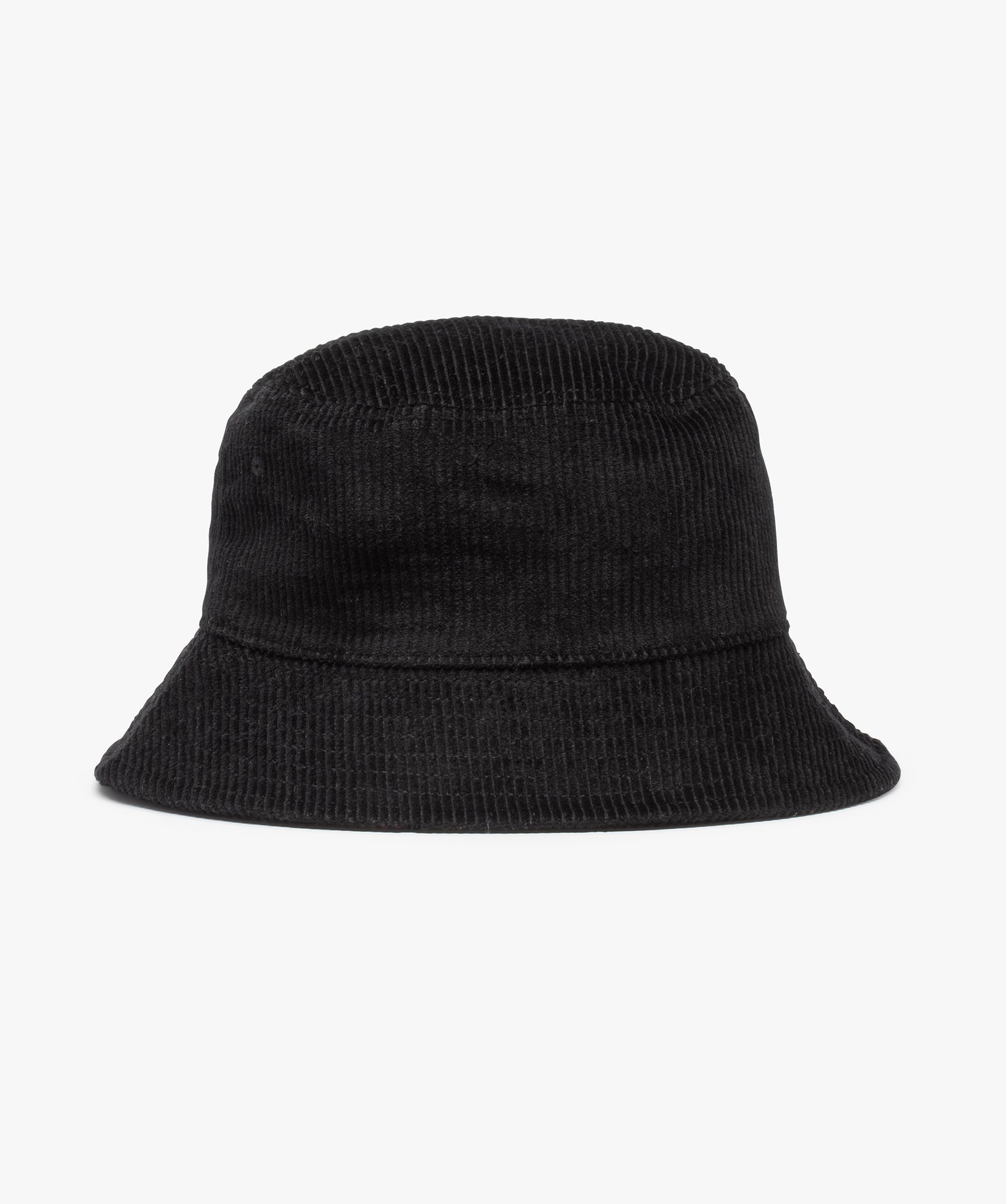 Chapeau femme forme bob en velours ctelé noir | GEMO