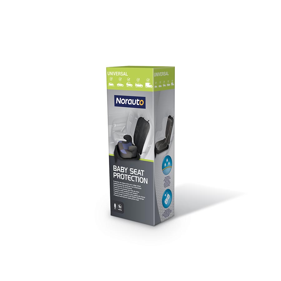 NORAUTO Universal BABY SEAT PROTECTION, Kindersitz-Unterlage, Farbe schwarz, 1 Stück - ATU