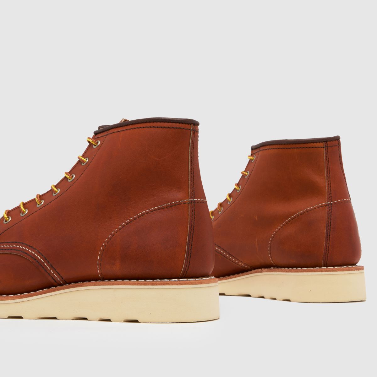 Red Wing 6 hüvelykes, moc toe-val díszített csizma barna színben