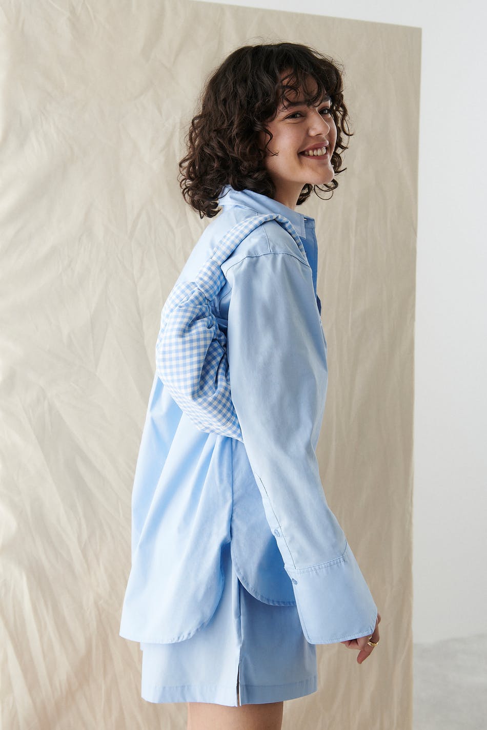Gizem poplin shirt