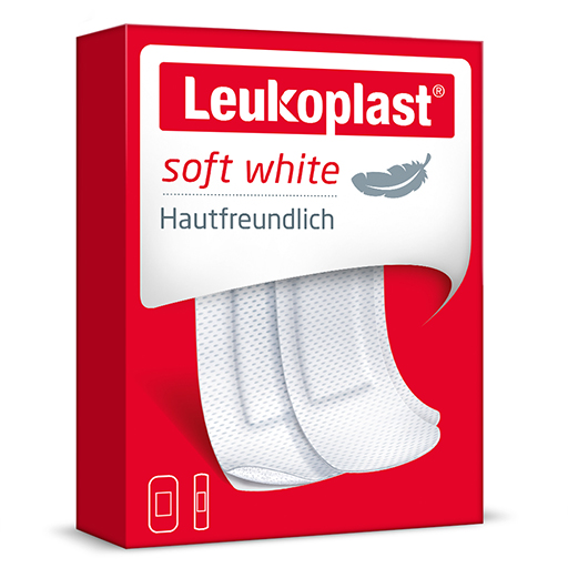 LEUKOPLAST soft white Str.19x72mm 12St/38x72mm 8St  20 St  Pflaster