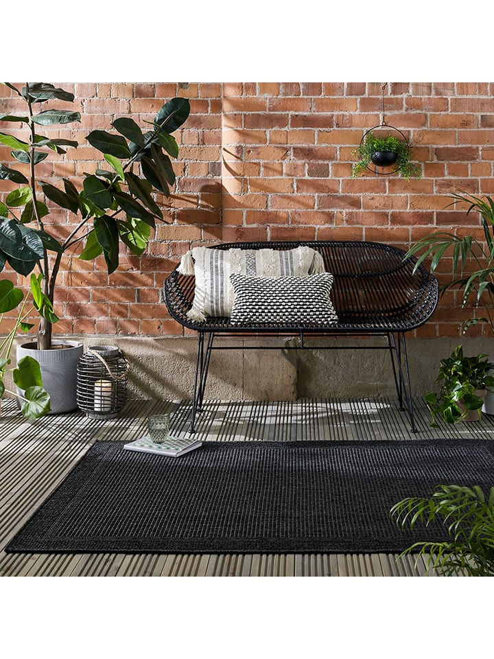 Flair Rugs Outdoor-Teppich in Schwarz günstig kaufen
