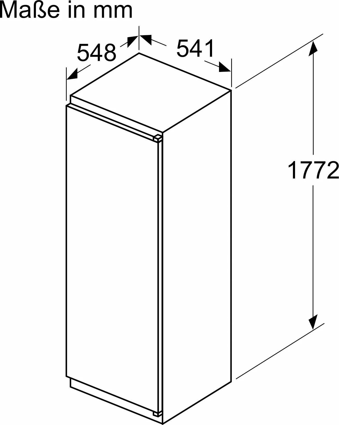 NEFF Einbaukühlschrank N 30 KI1811SE0, 177,2 cm hoch, 54,1 cm breit