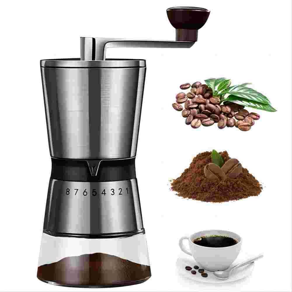 LENBEST Kaffeemühle Kaffeemühle Manuell/Hand mit Keramikmahlwerk,Espressomühle