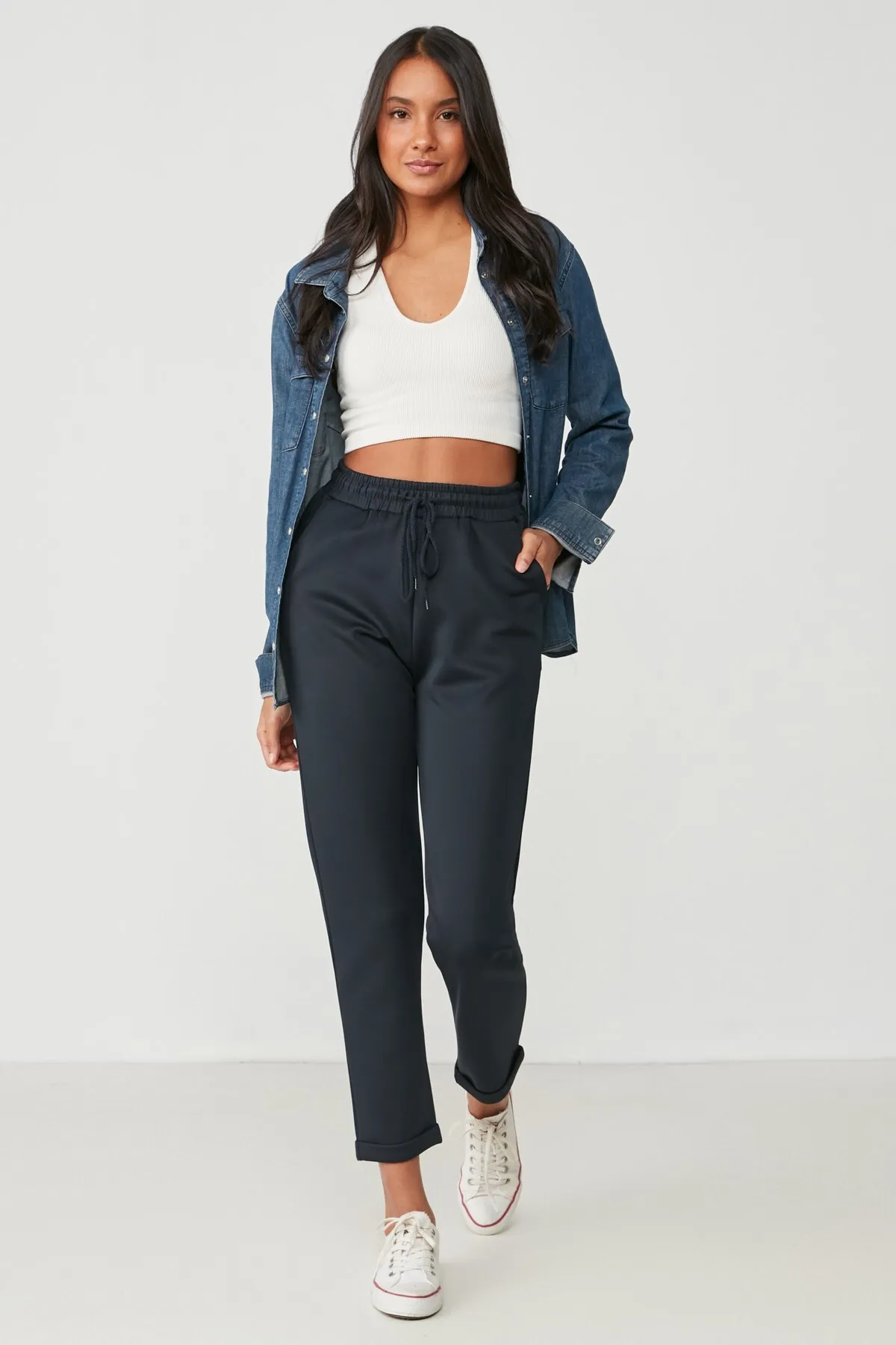 C&City  Doppelbein-Jogginghose 807 Marineblau