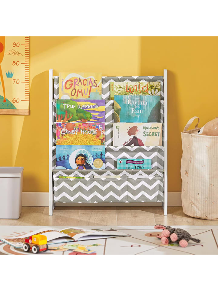 SoBuy Bücherregal in Hellgrau - (B)63 x (H)76 x (T)28cm günstig kaufen onesize