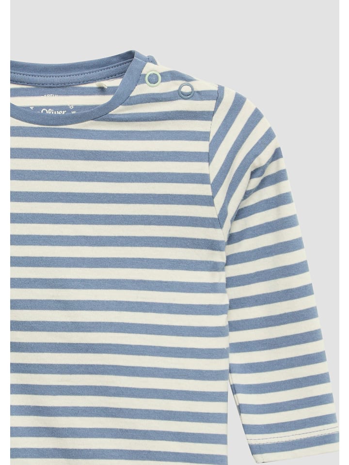 s.Oliver T-Shirt langarm in Blau günstig kaufen