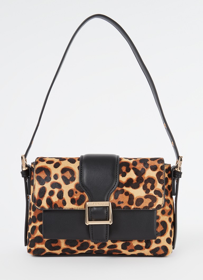 Borsa a tracolla Dune London Dara con stampa leopardata