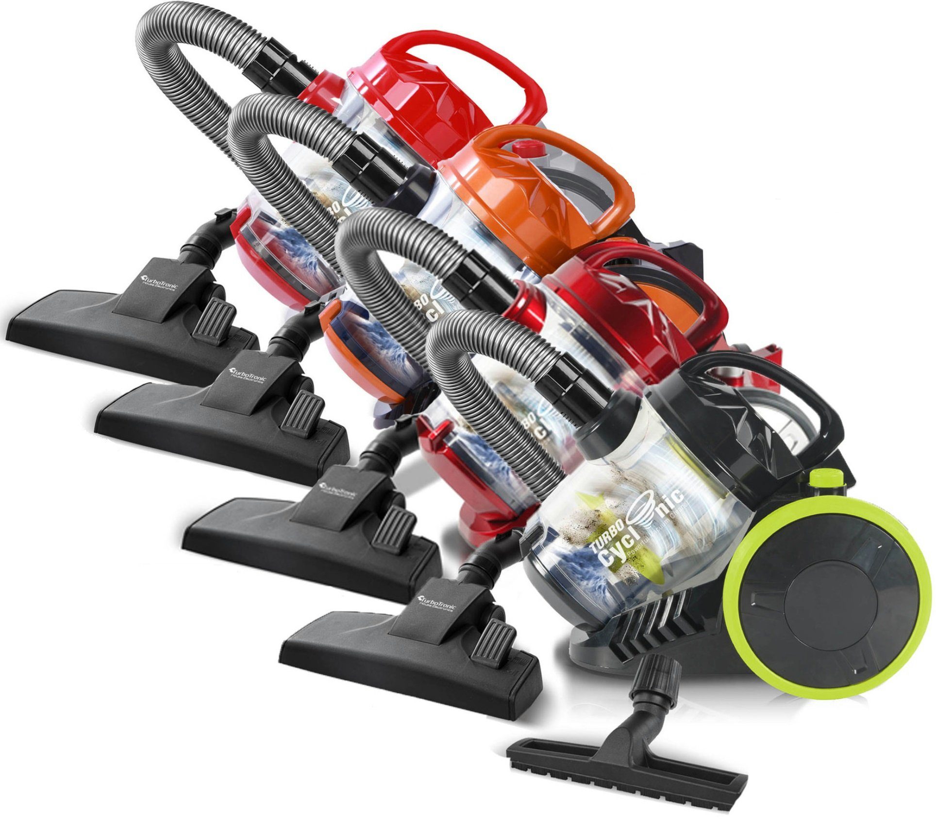 TurboTronic by Z-Line Bodenstaubsauger Zyklon Trockensauger 19kPa ohne Beutel, beutellos, Tierhaare, 900 W, beutellos, Parkett, beutellos, Staubsauger, Boden Trocken Sauger