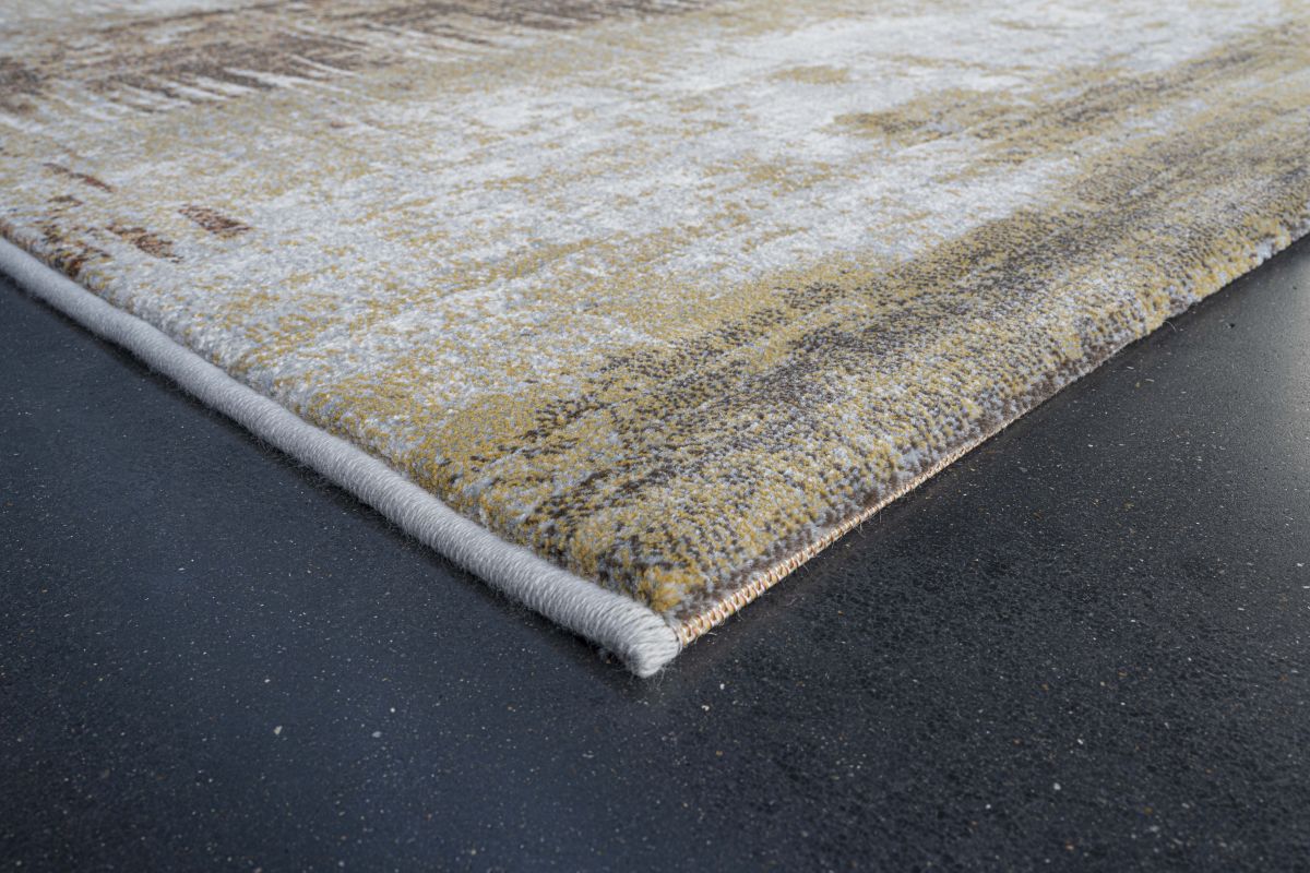 Webteppich Exellenza Grau-Braun-Terrakotta 80 x 150 cm