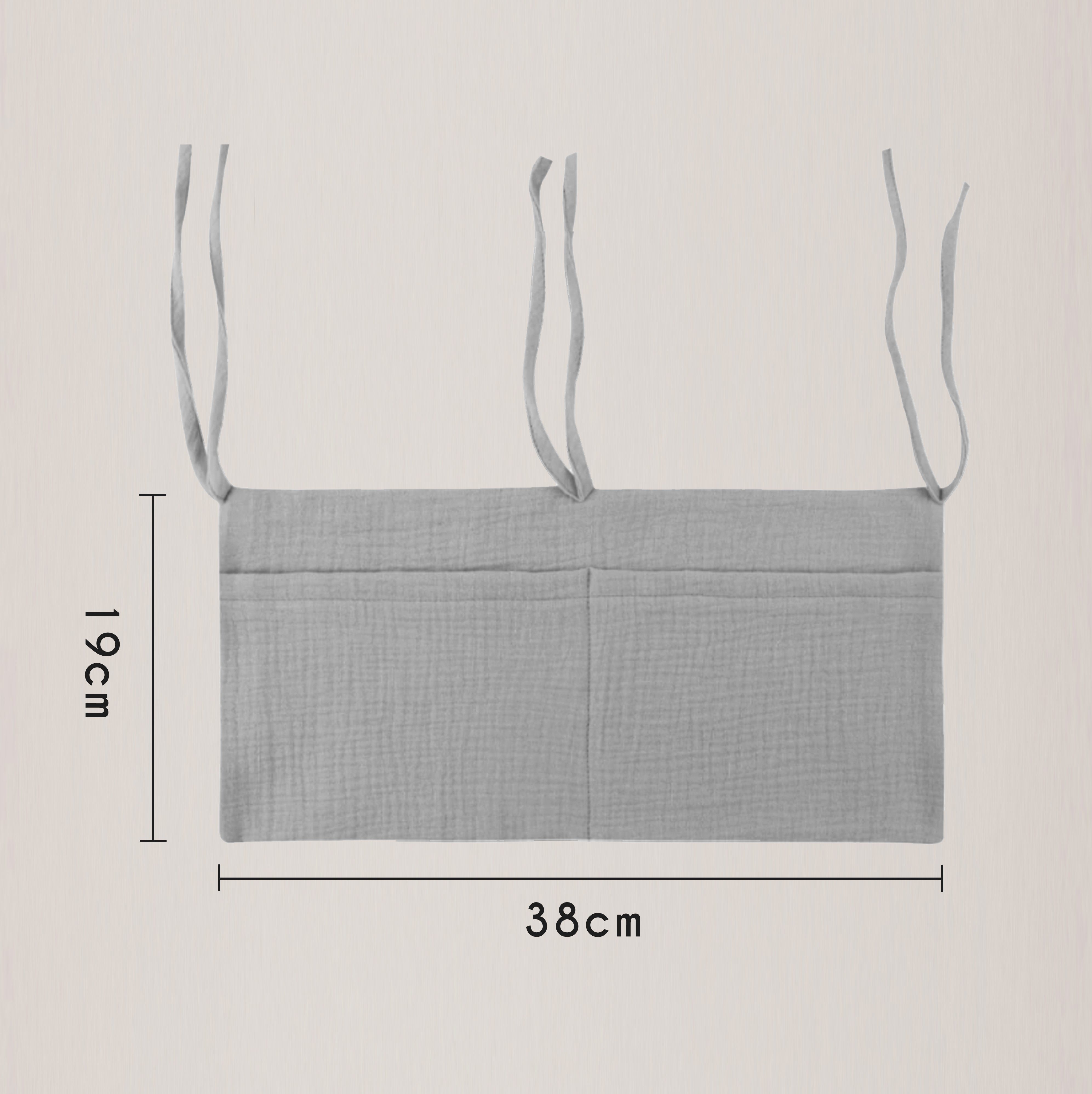 Artee Bettnestchen Babybett Organizer Taschen Aufbewahrung aus Musselin