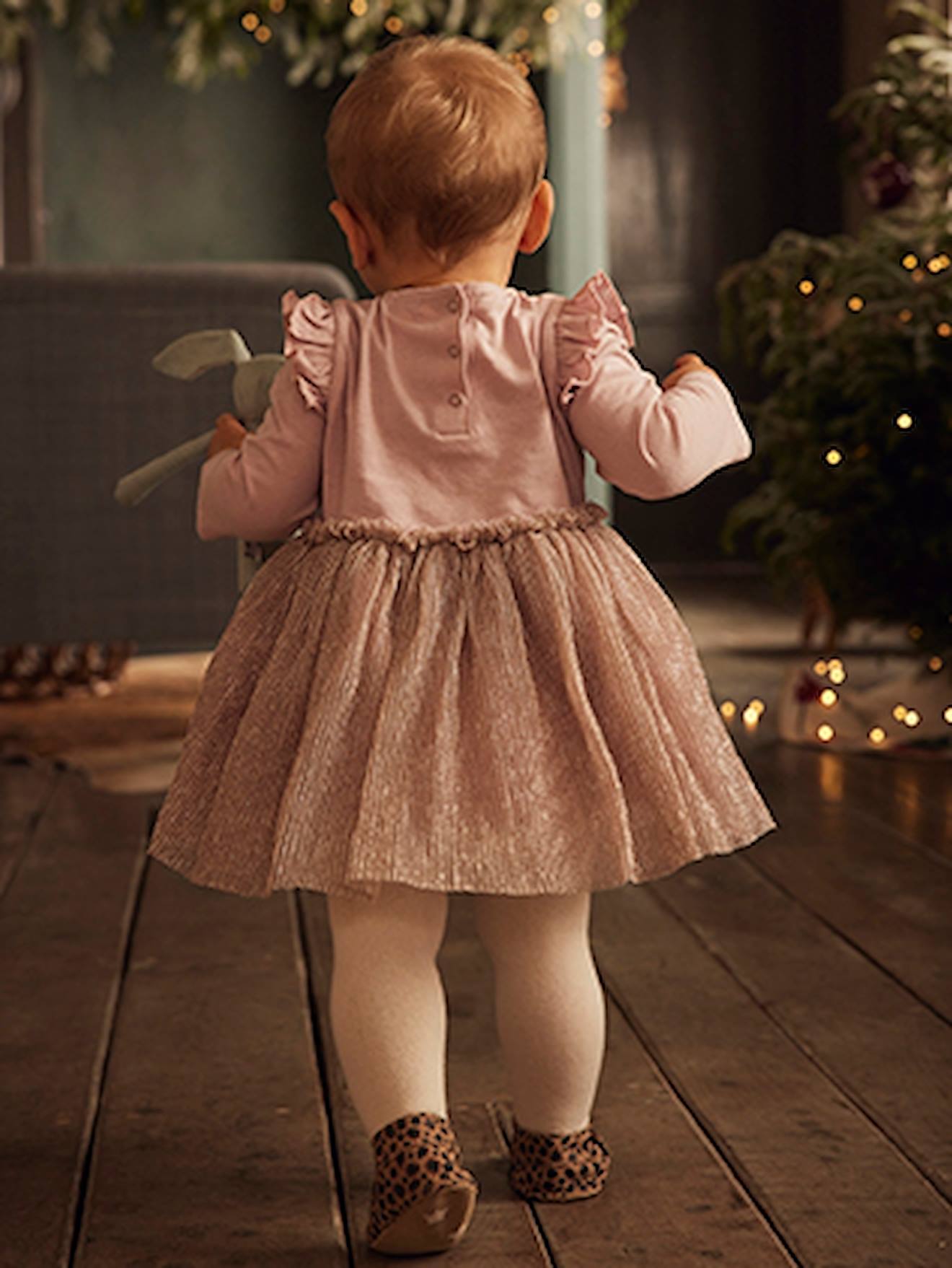 Robe 2 en 1 bébé bleu clair