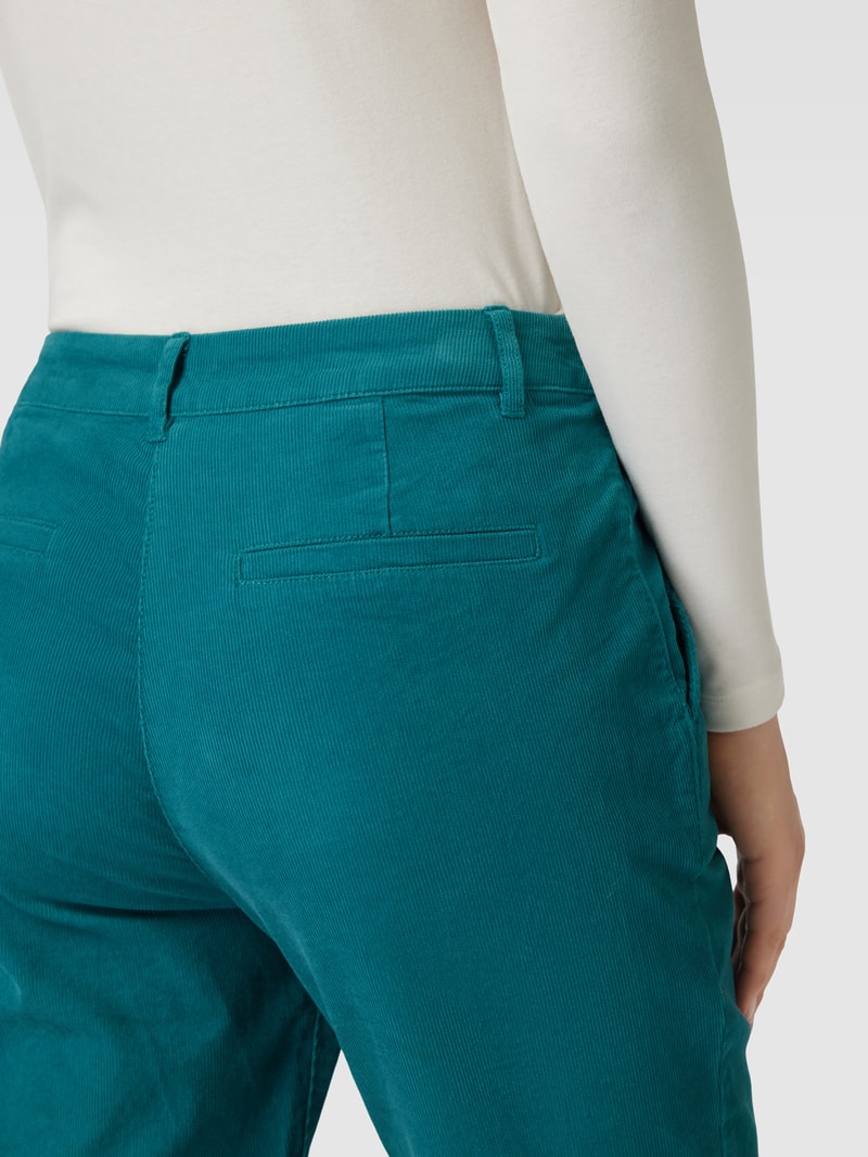 Cordhose in 3/4-Länge in petrol