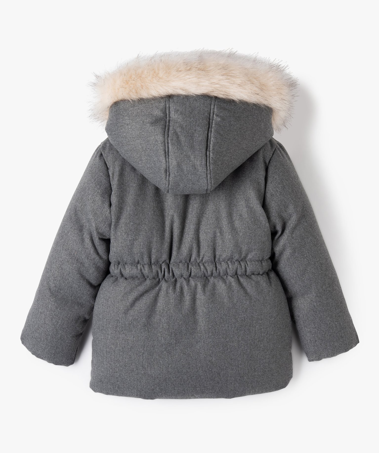 Manteau fille élégant à doublure chaude et rembourrage en... gris | GEMO