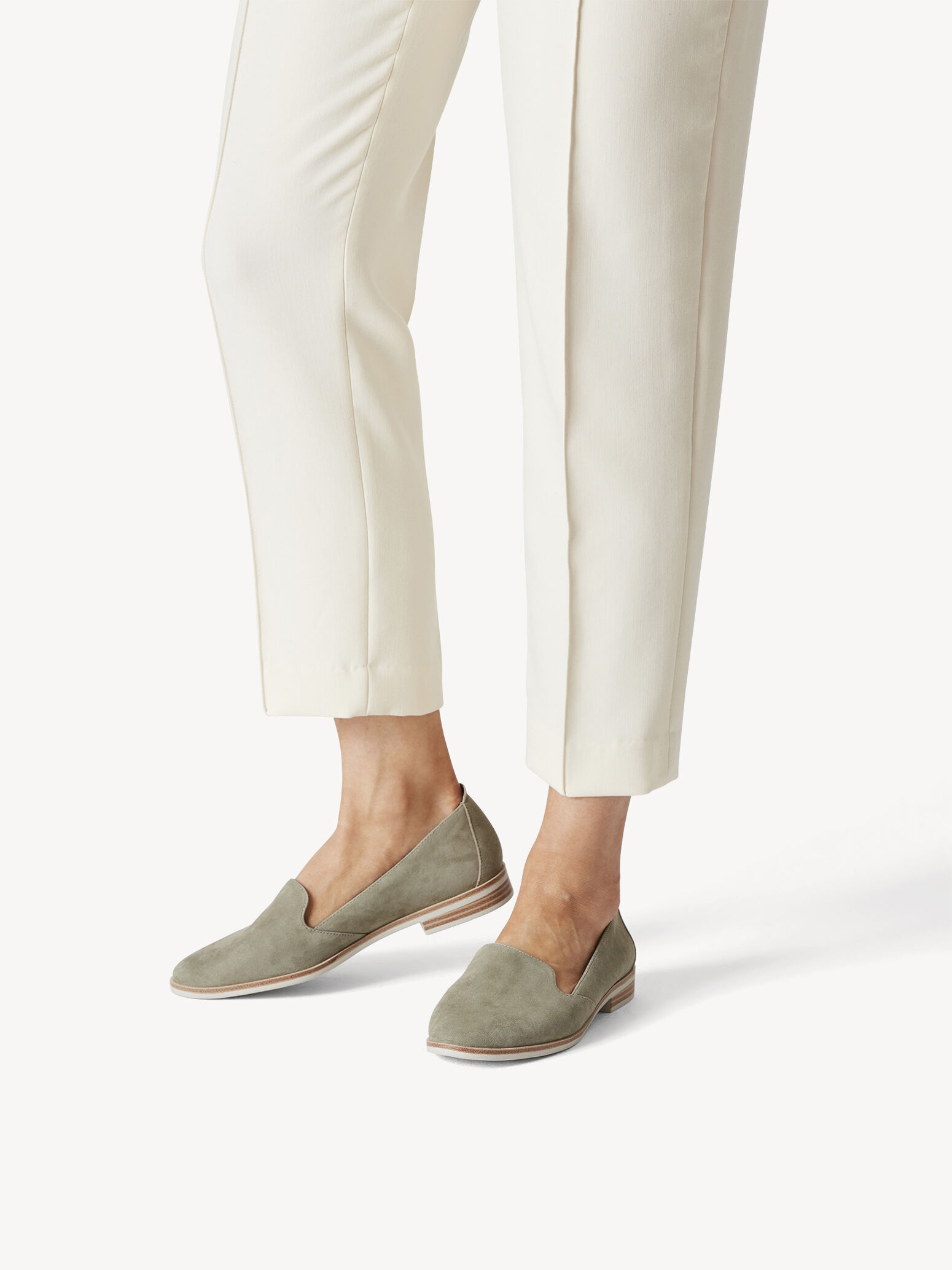 Slipper en cuir - vert