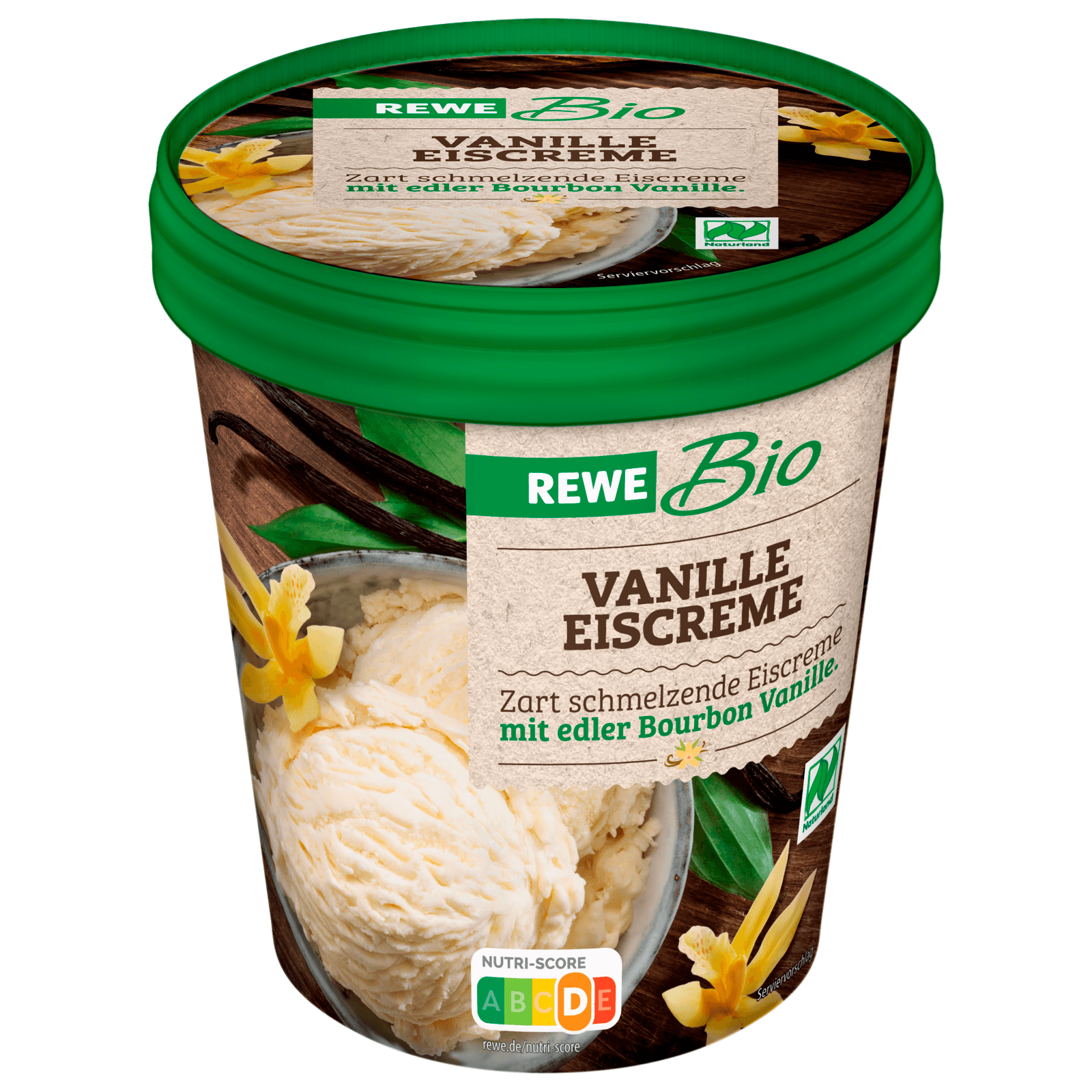 REWE Bio Naturland Vanille Eiscreme 500ml