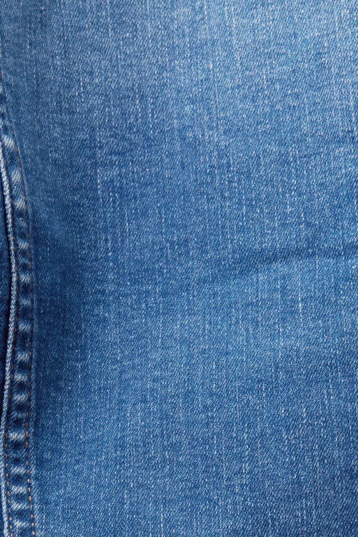 Jeansjacke im Used-Look, Organic Cotton