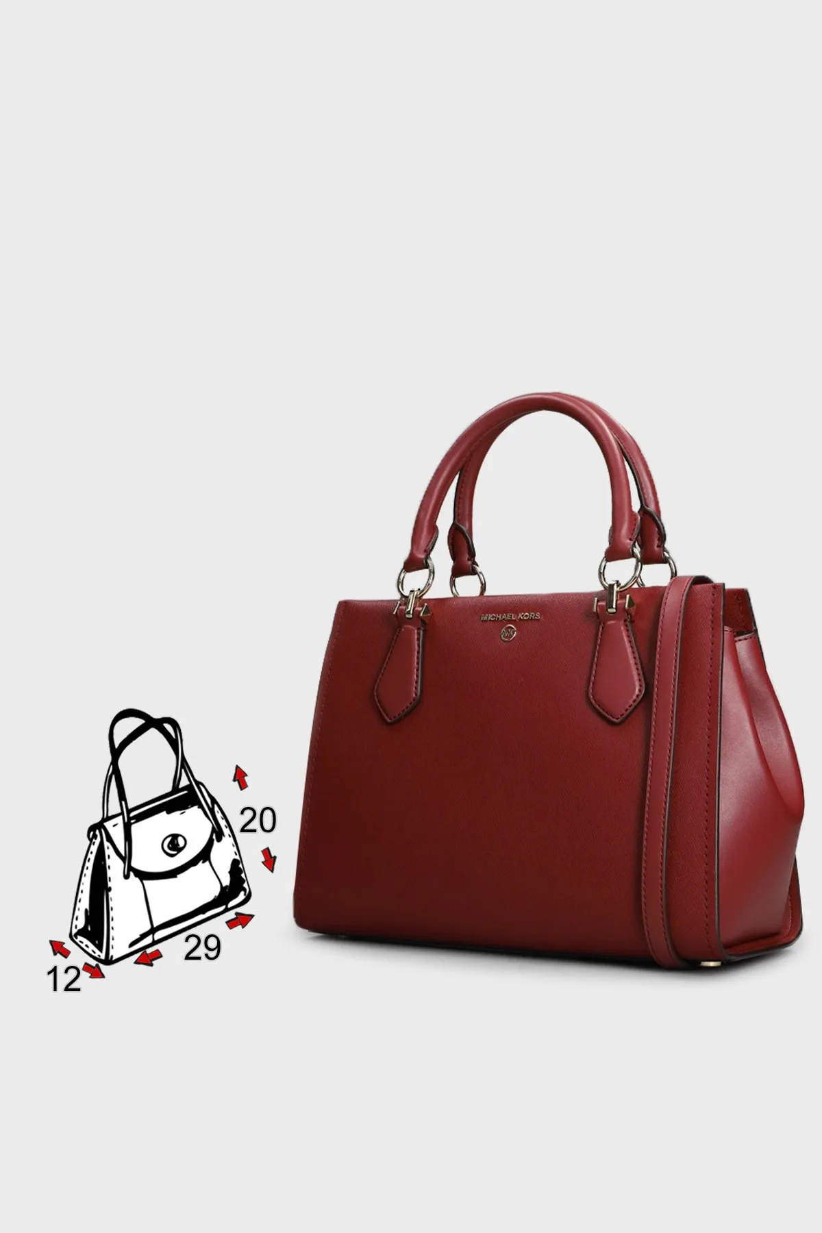 Michael Kors  Umhängetasche - Bordeaux - Unifarben