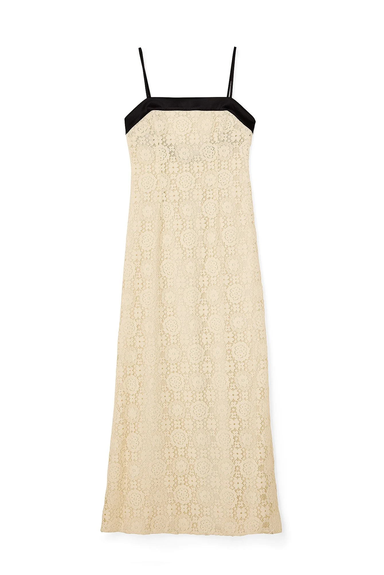 Maxikleid mit Spitzen-Detail