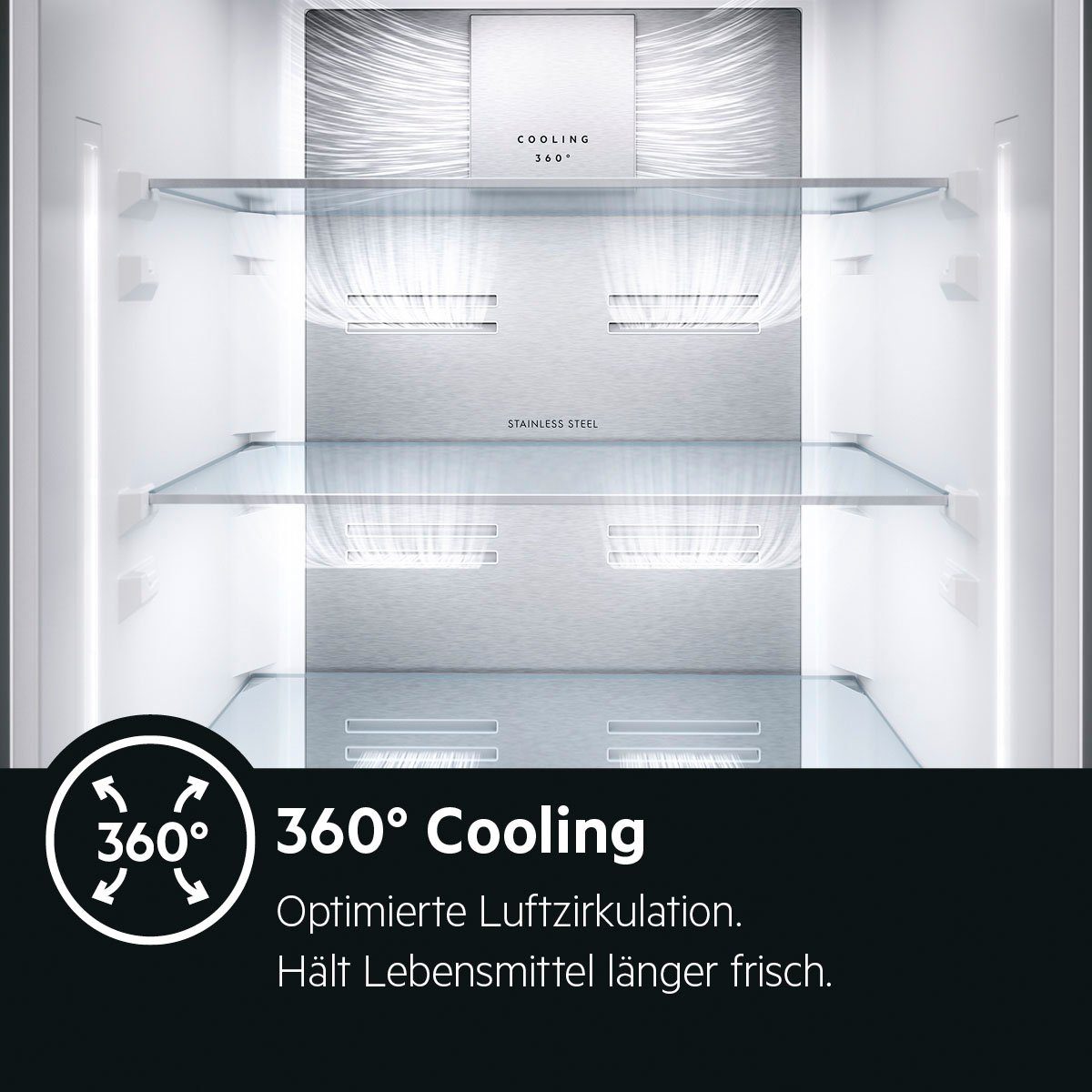 AEG Kühlschrank RKB738E5MB, 186 cm hoch, 59,5 cm breit