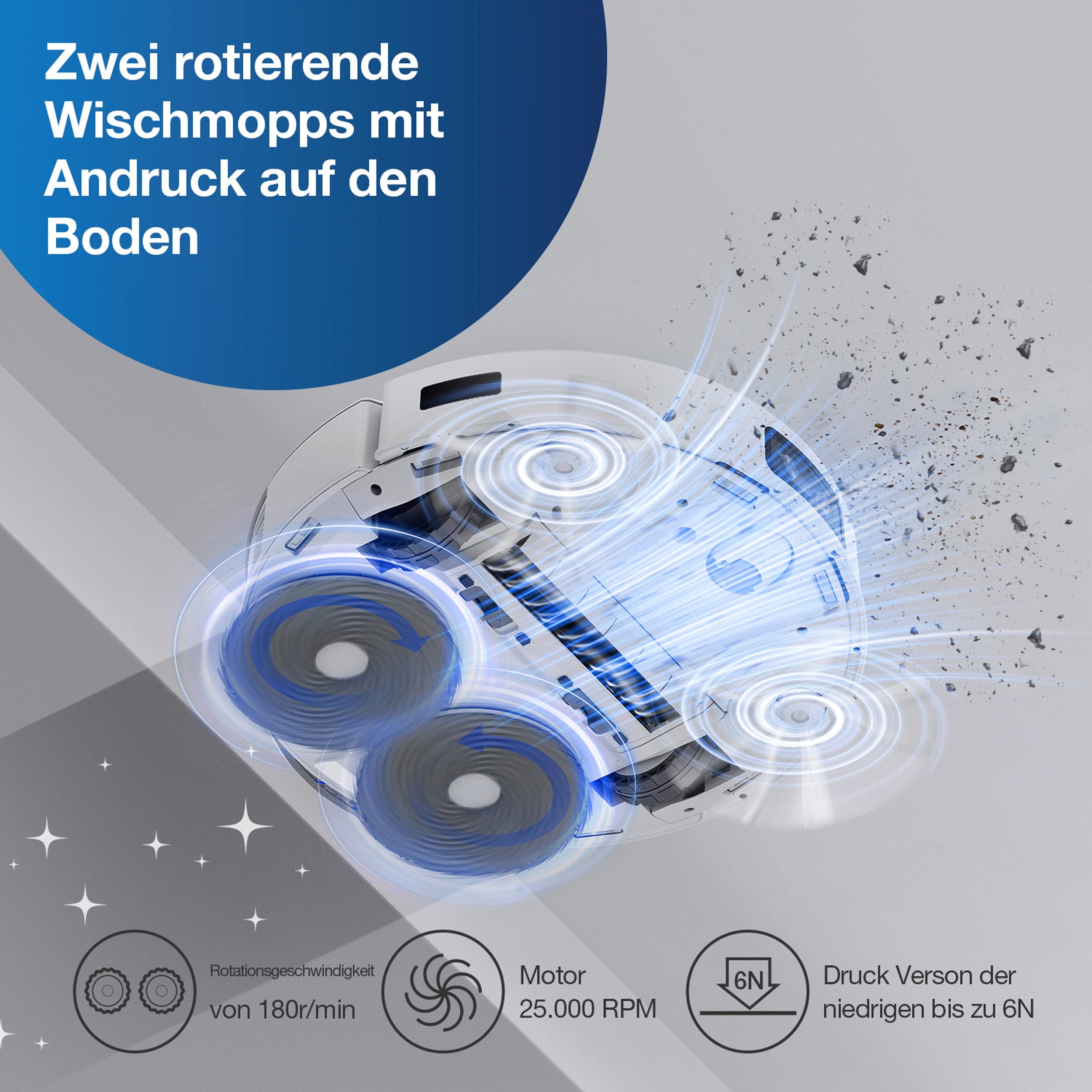 ECOVACS Nass-Trocken-Saugroboter DEEBOT T20e OMNI, 45,00 W, mit All-in-One-Reinigungssystem