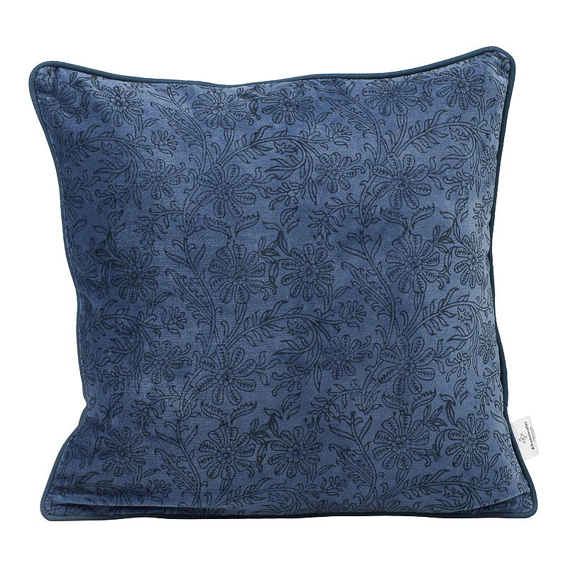 Home Pute 42x42 cm velvet m/blomstermønster