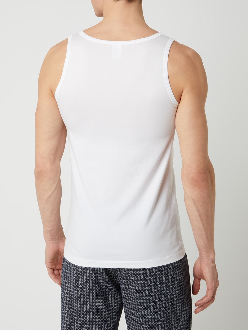 Tanktop mit Stretch-Anteil in weiß