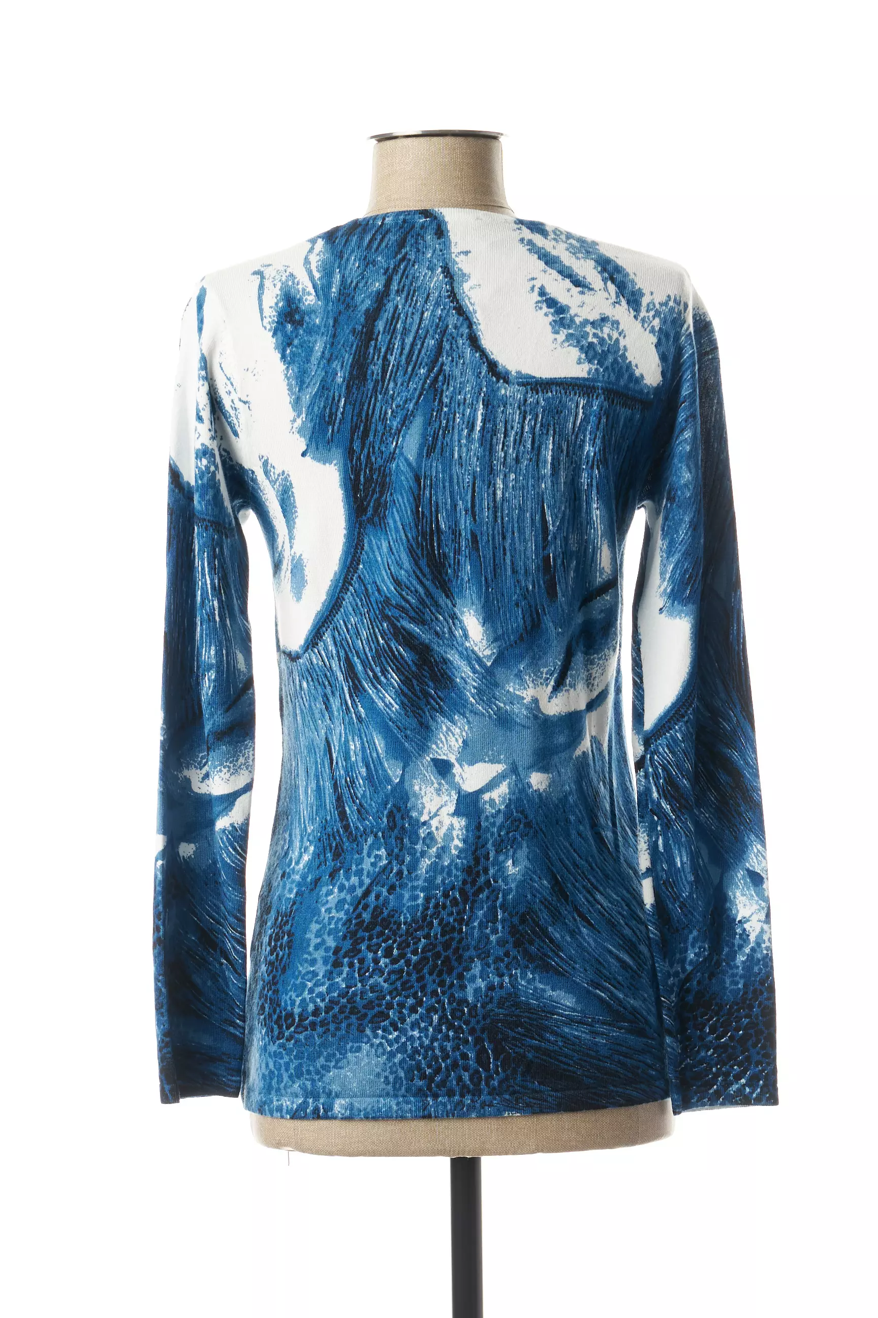 Marble Pulls Femme couleur bleu