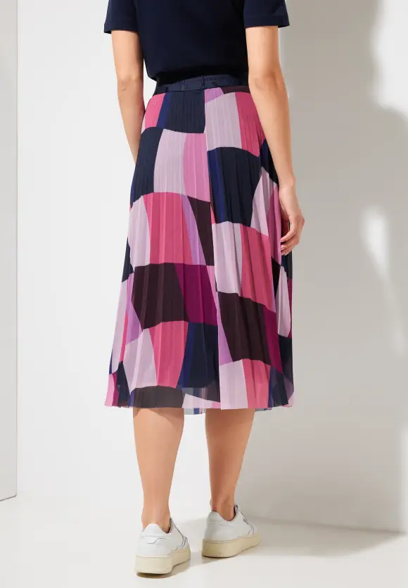 Street One Mesh Midirock mit Print