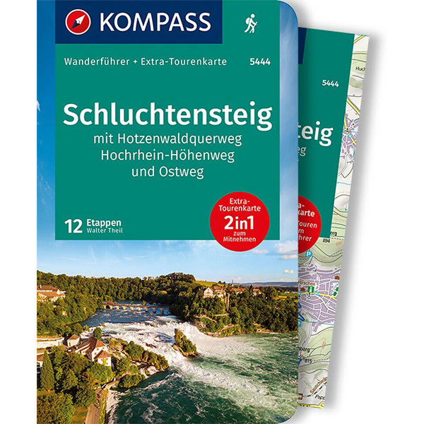 KOMPASS WANDERFÜHRER SCHLUCHTENSTEIG MIT HOTZENWALDQUERWEG