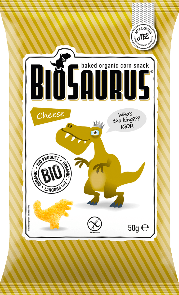 Kindersnack gebackener Bio-Mais Cheese, 50 g