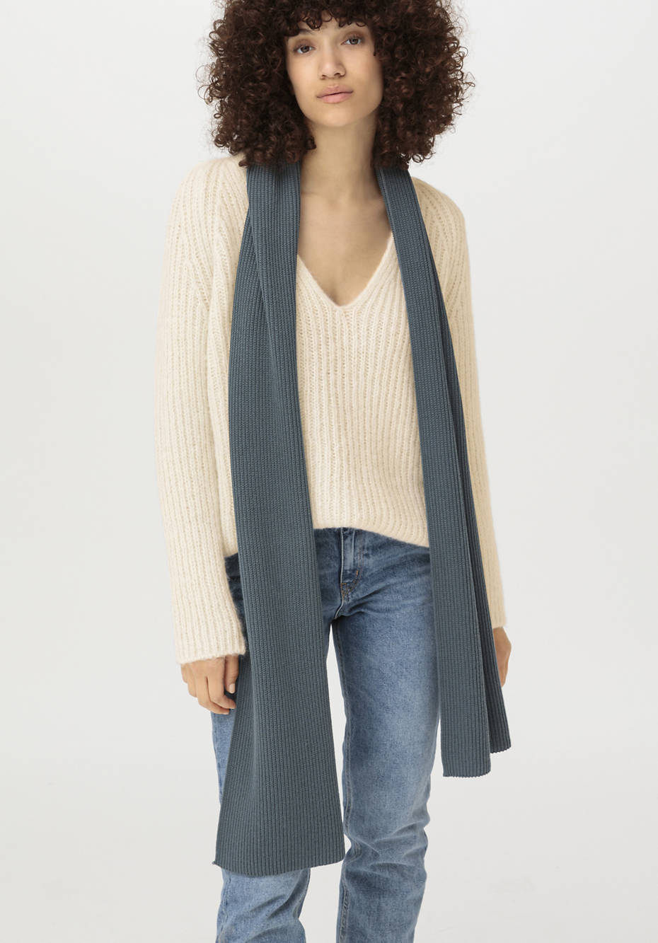 Unisex Strickschal aus reiner Bio-Baumwolle