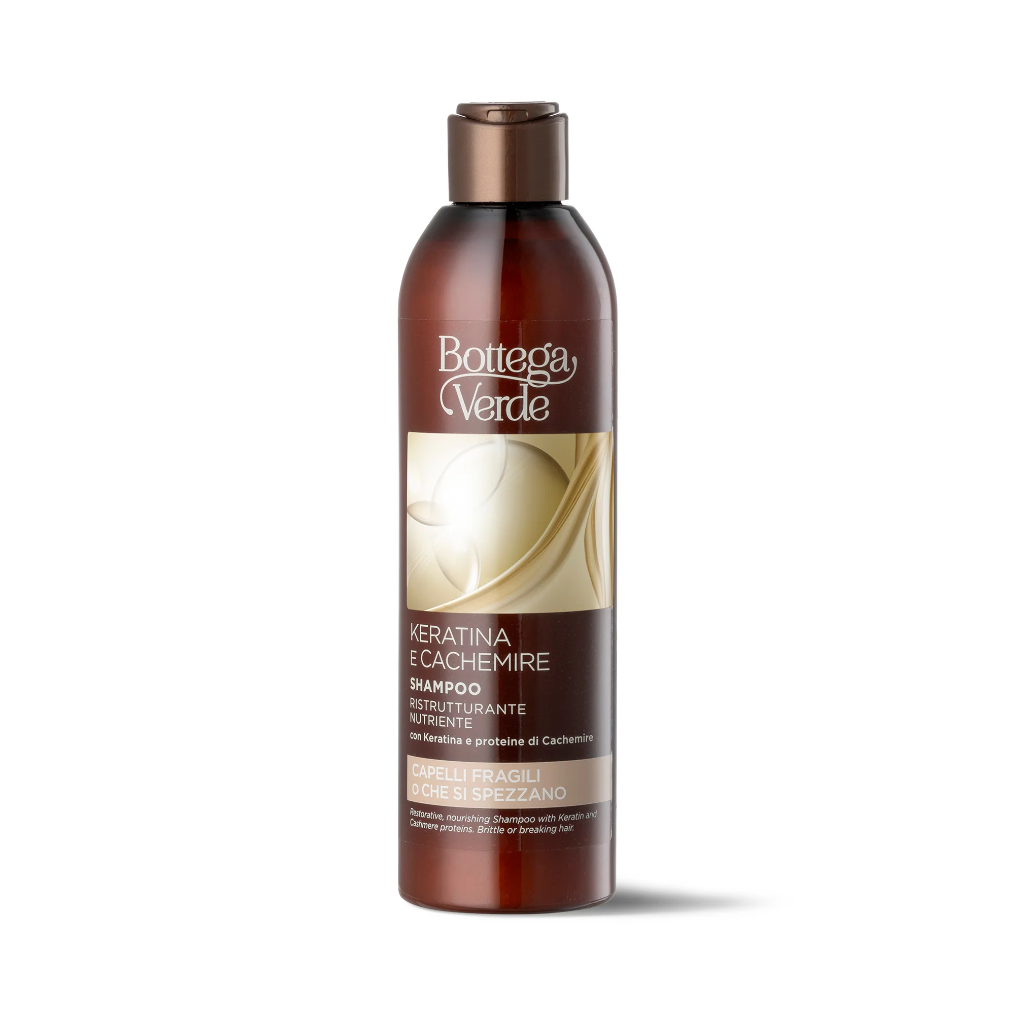 Keratiini- ja kashmirravitseva, uudelleenrakentava shampoo - Ravitseva, uudelleenrakentava ja hiuksia korjaava shampoo