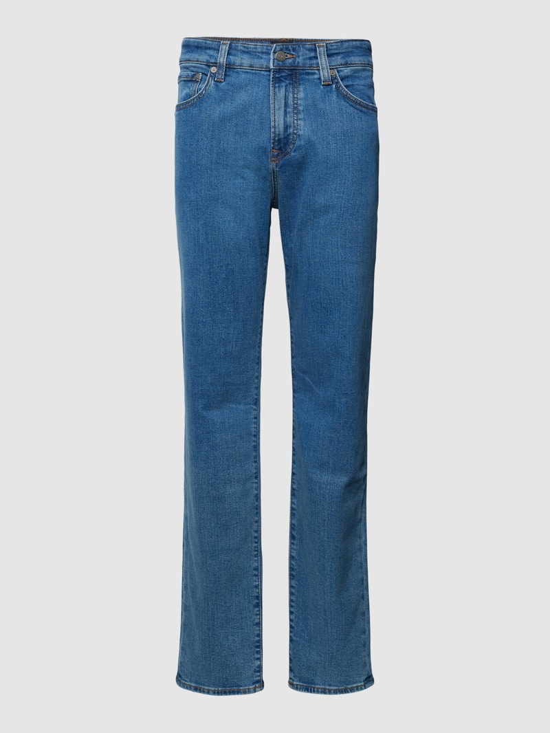 Regular Fit Jeans im 5-Pocket-Design Modell 'Re.Maine' in hellblau