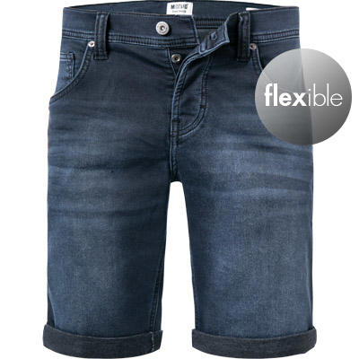 MUSTANG, Jeansshorts Chicago, Regular Fit, Baumwoll-Stretch, blau