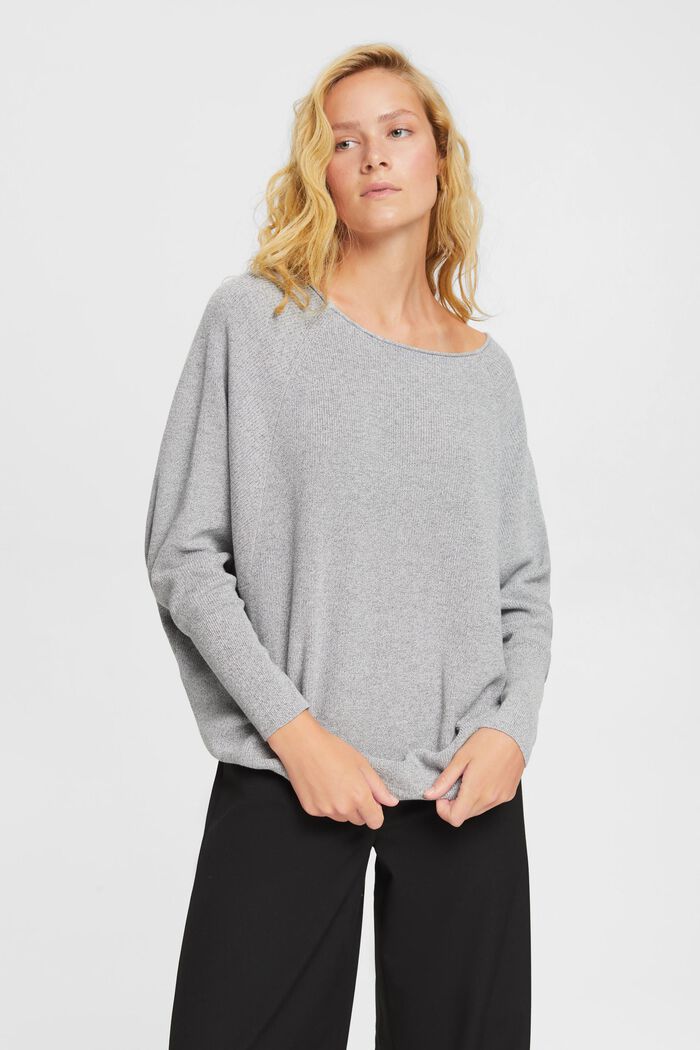 Strickpullover mit Fledermausärmeln