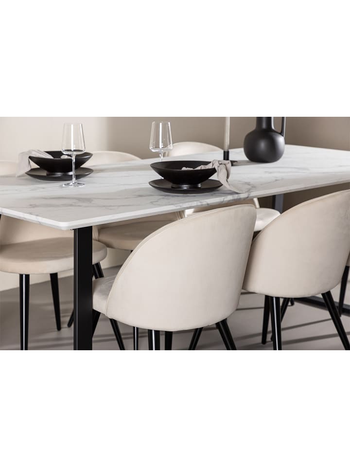 ebuy24 Essgruppe Malaga (7-teilig) Beige 200 x 90 cm günstig kaufen onesize