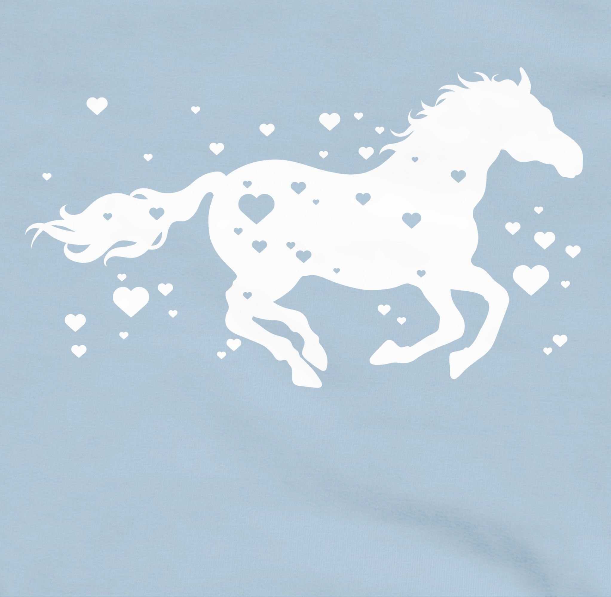 Shirtracer Hoodie Pferd mit Herzen - Pferde Horse Reiter Reiterin Pferdeliebhaber Gesche Pferd
